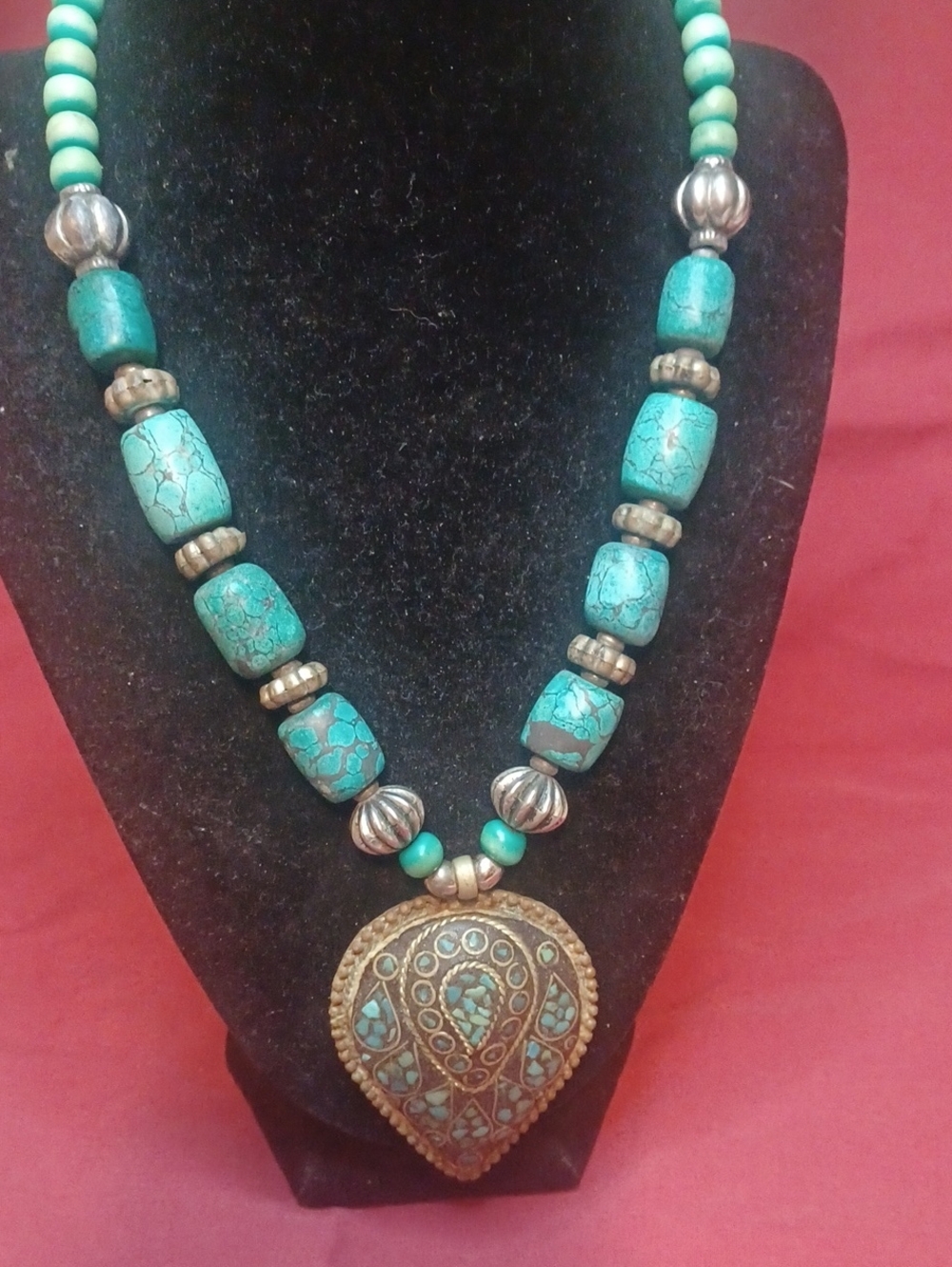 Vintage Tibetin Stone Necklace